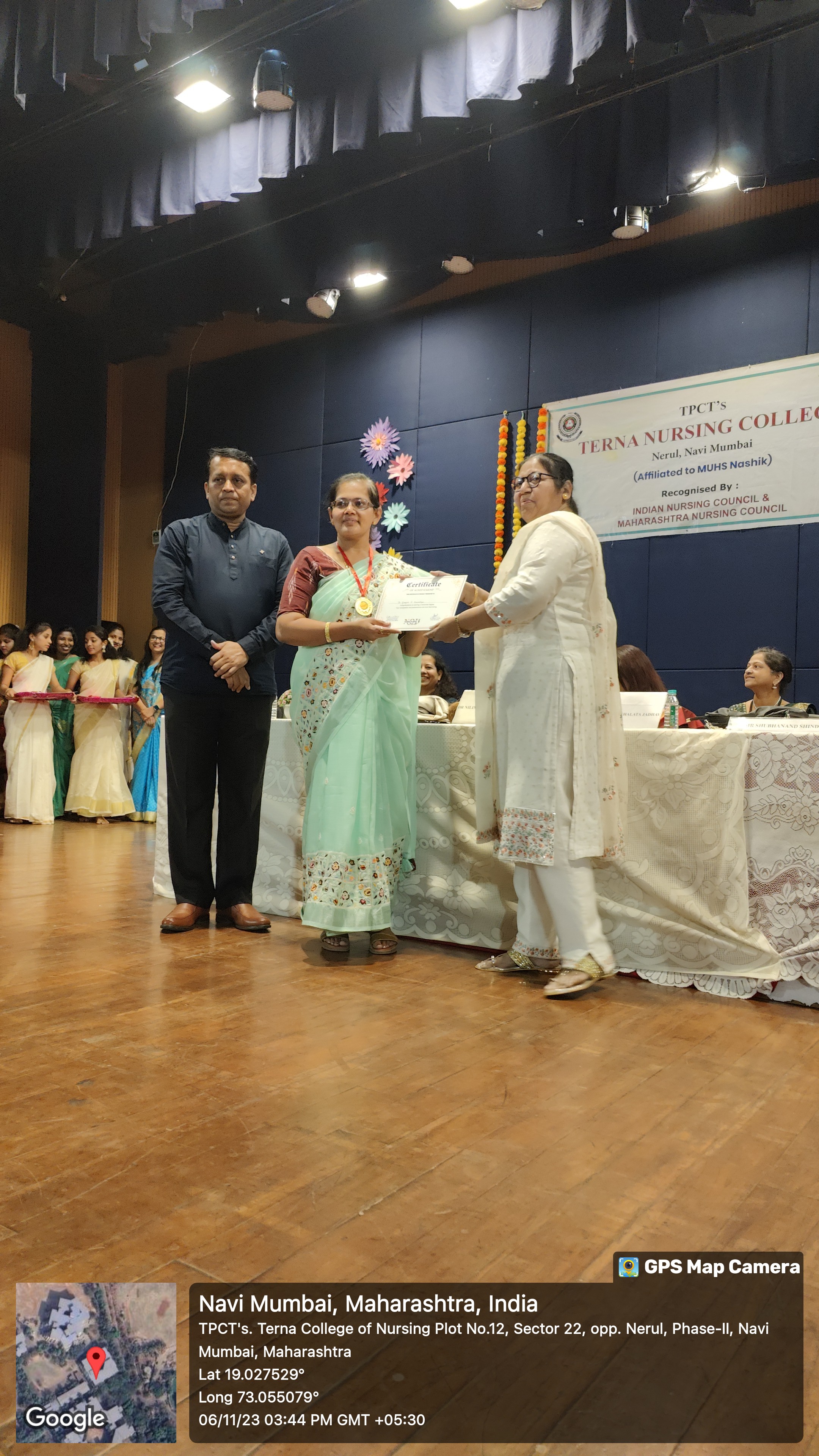 Ph.D faculty felicitation by Nurses of India Journal