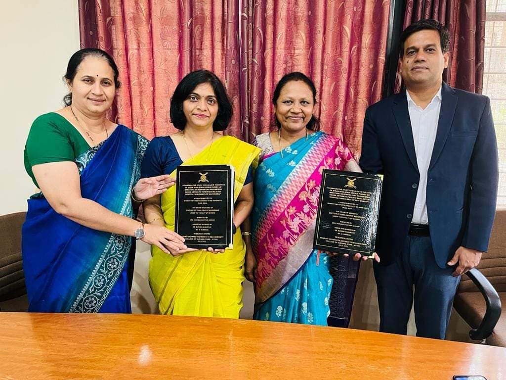 PhD awarded to Prof. Mrs. Vaishali Jadhav, Principal