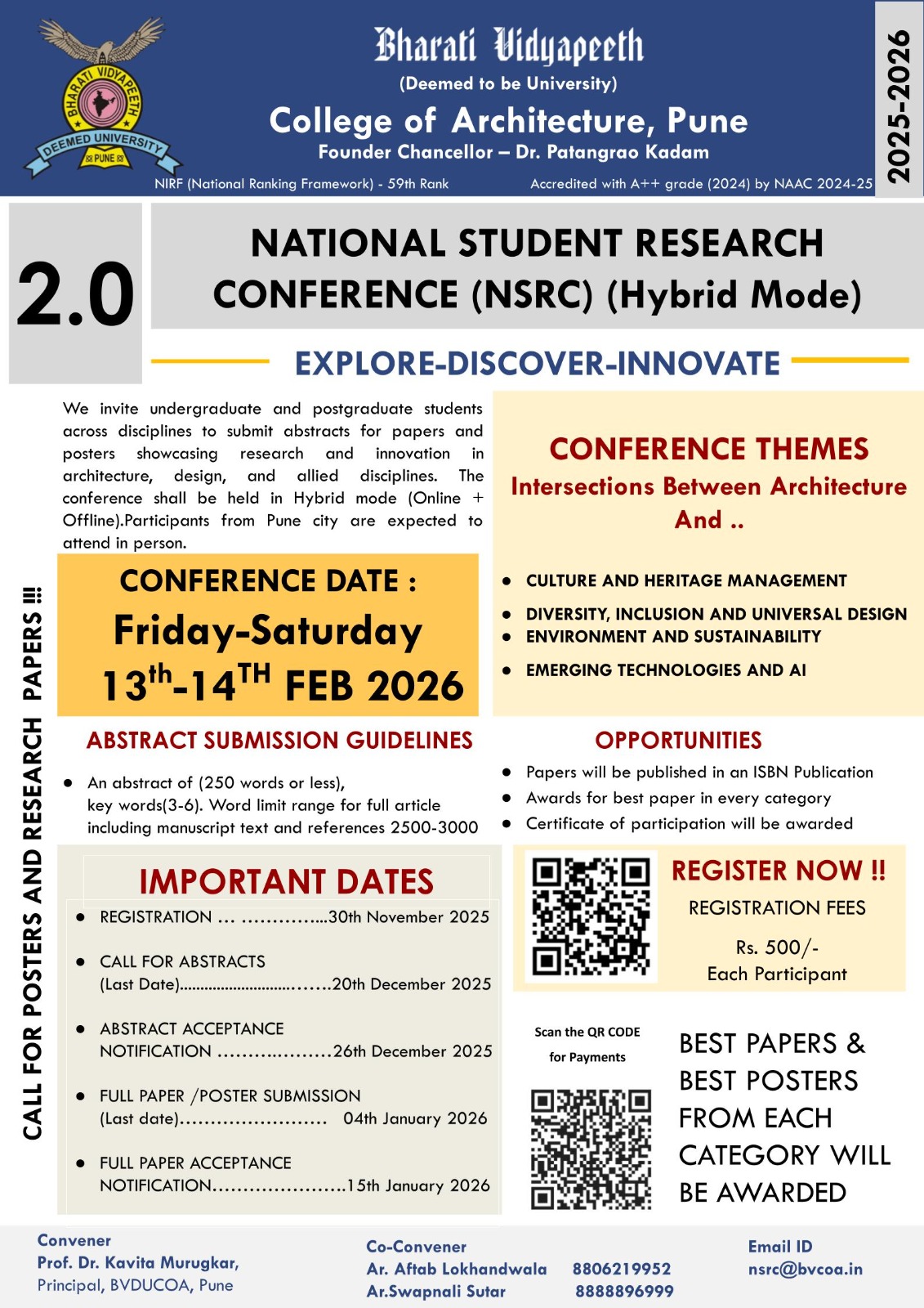 National Student Research Conference (NSRC)