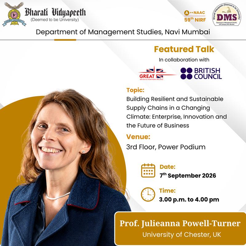 Featured Talk - Building Sustainable Supply Chains