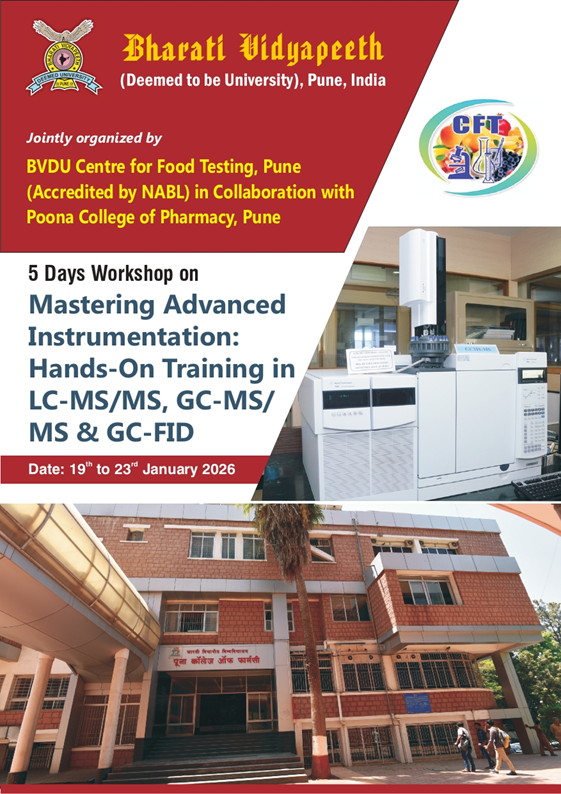 BVDU CFT and Poona College of pharmacy - one week workshop @2026
