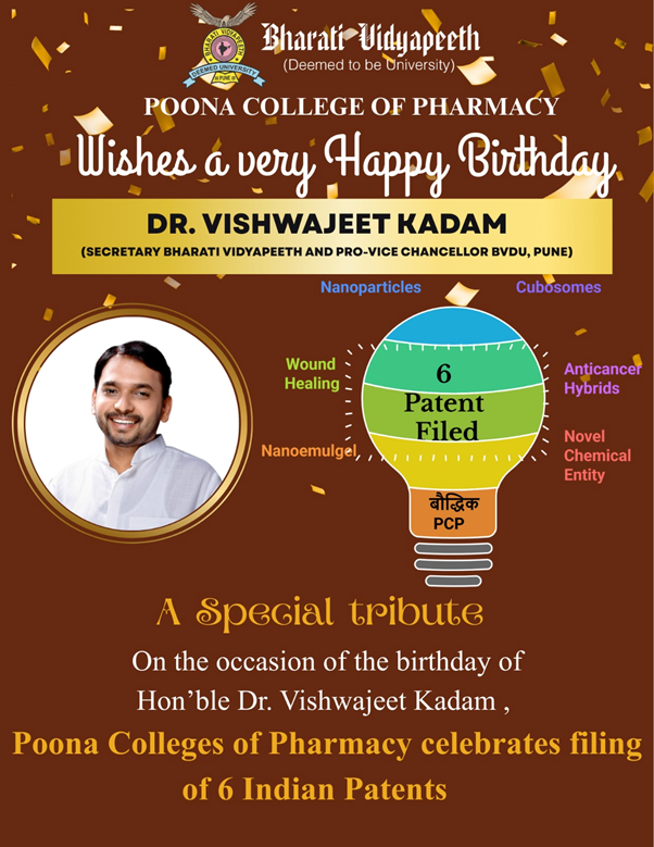 Birthday of Hon’ble Dr. Vishwajeet Kadam 
