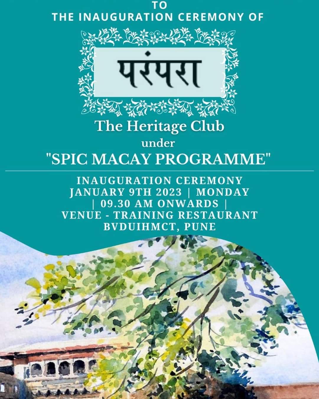 "Parampara" - The Heritage Club under SPIC MACAY Programme