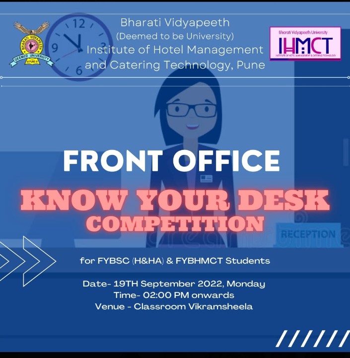 "Front office - Know your Desk Competition" 