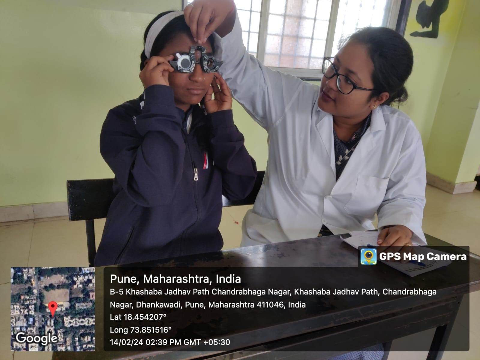 Dr. Y G Shinde Vidyaniketan School eye screening camp in collaboration with Community Eye Care Foundation and BV(DU), School of Optometry, Pune