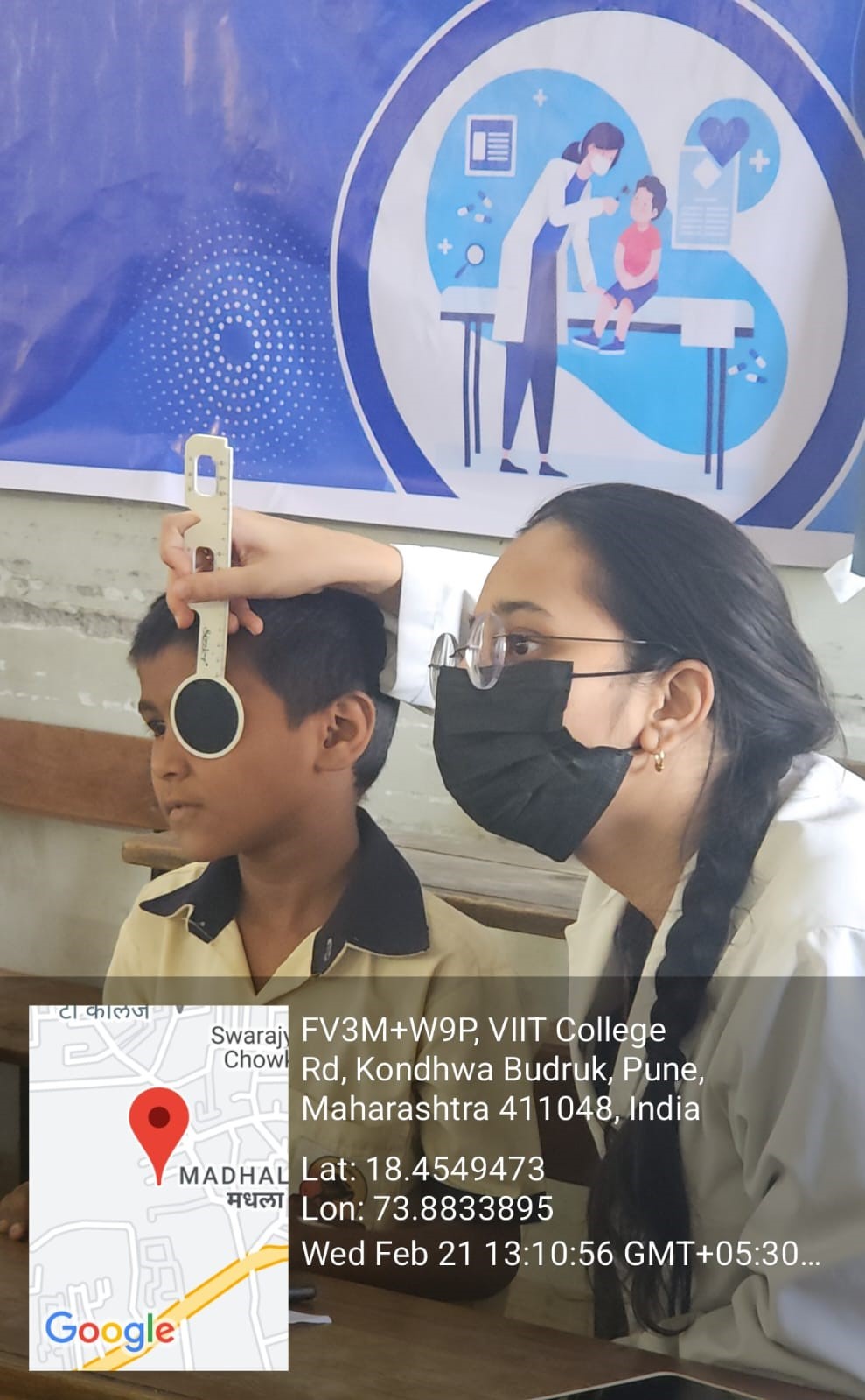 CSC Bal Swasthya camp in collaboration with BV(DU), School of Optometry, Pune