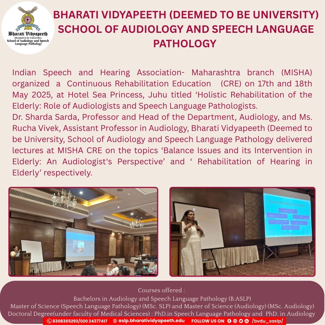 School of Audiology and Speech Language Pathology, Pune 9