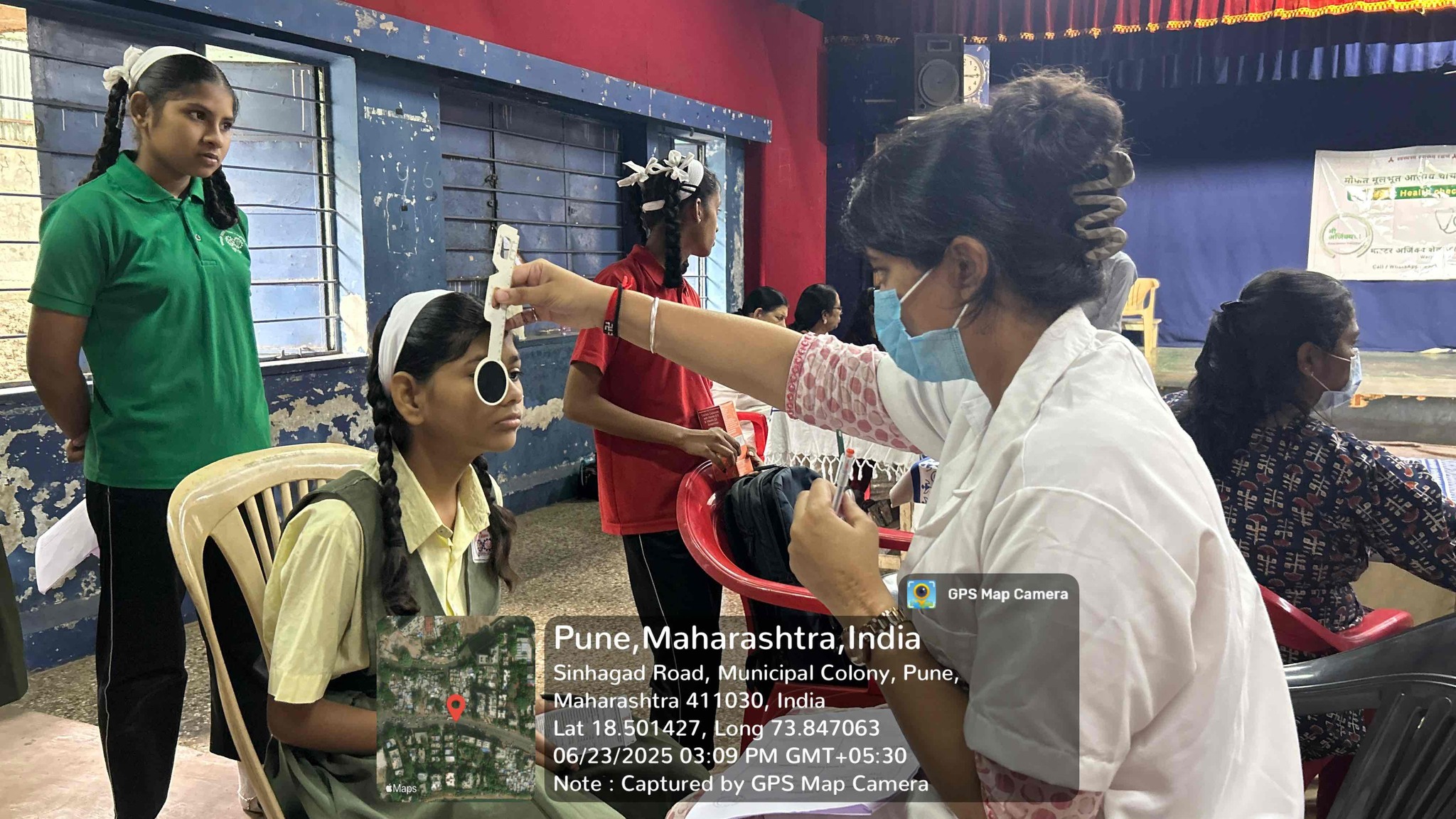 Eye camp at Raosaheb Patwardhan Vidyalaya and Junior College, Pune