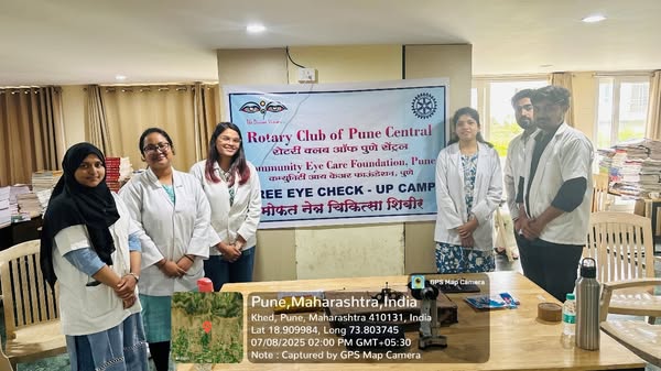 Eye camp at the Dakshana Foundation, Dakshana Valley, Village Kadus