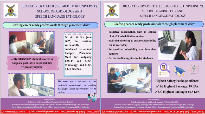 Crafting career ready professionals through placement drive