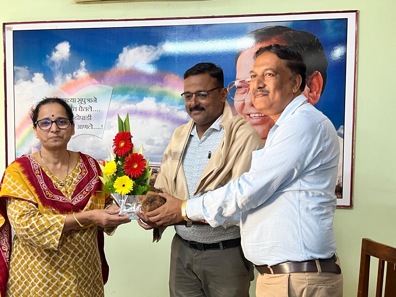 Felicitation of Mr. Yogesh Patil