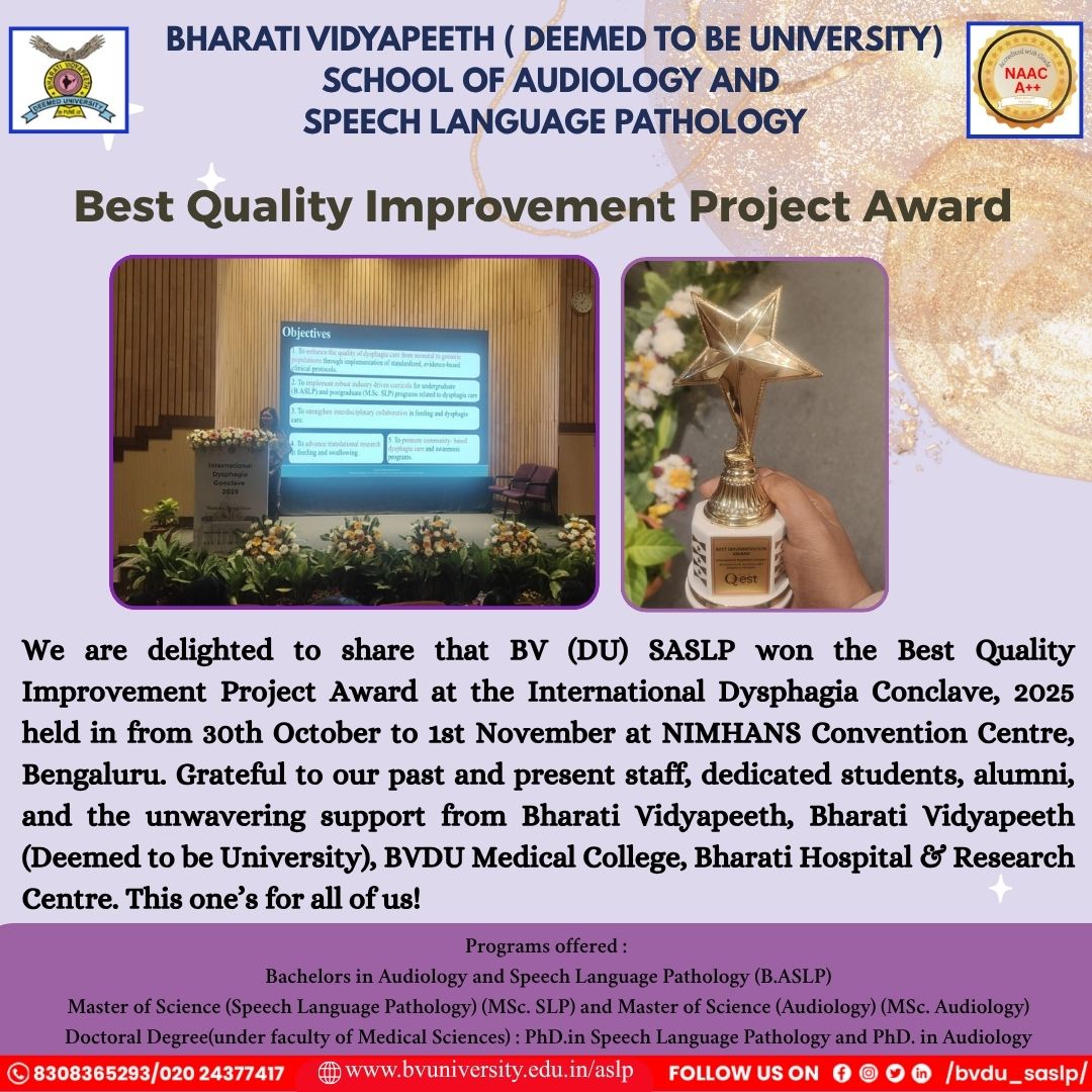Best Quality Improvement Project Award