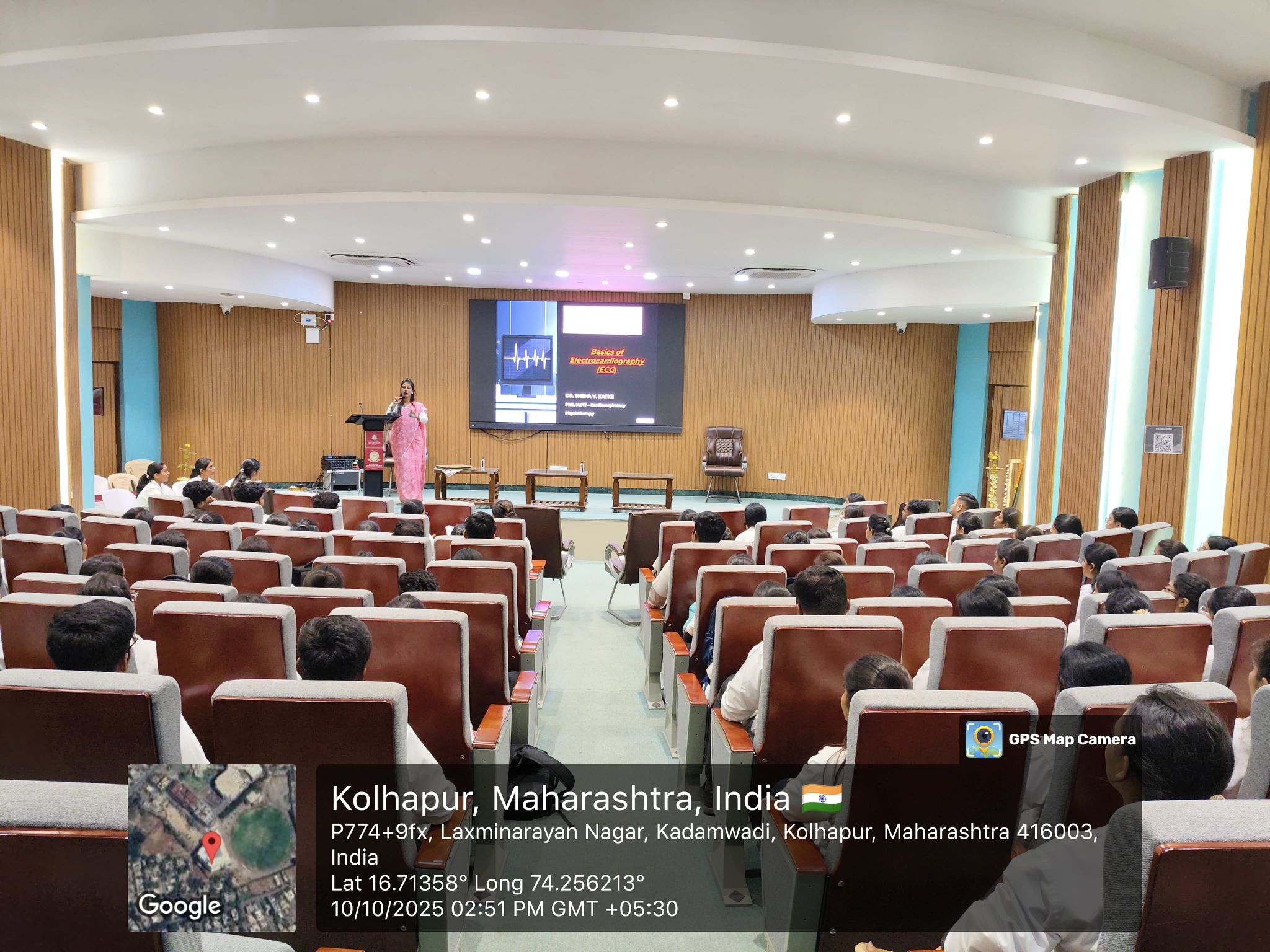 Guest lecture on Basics of Electrocardiograpy at D.Y Patil College of Physiotherapy, Kolhapur