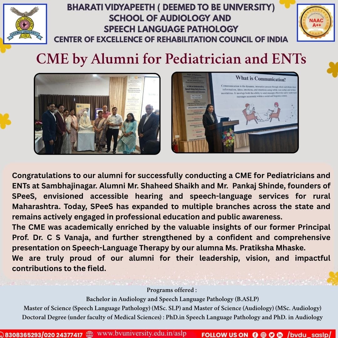 CME by Alumni for Pediatrician and ENT's