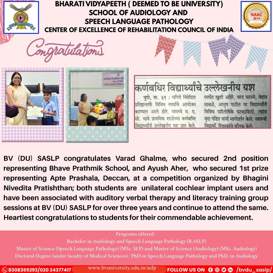 Congratulations to students for their Commendable Achievement.