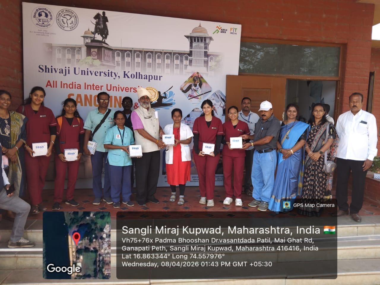 Physiotherapy Partner for the All India National Level Inter-University Kayaking Competition
