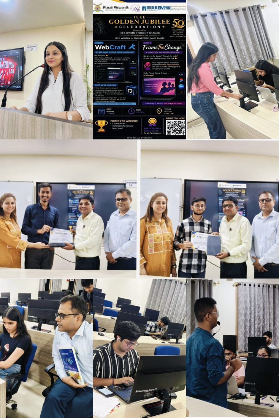 IEEE GOLDEN JUBLIEE CELEBRATION - WebCraft Workshop and FrameTheChange Competition