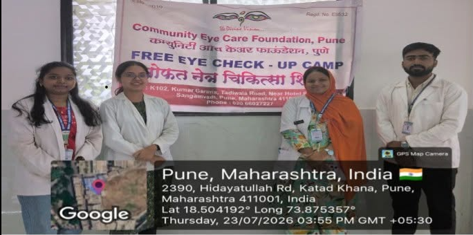 Four days comprehensive eye screening camp at Anglo Urdu Boy's, Azam Campus, Pune