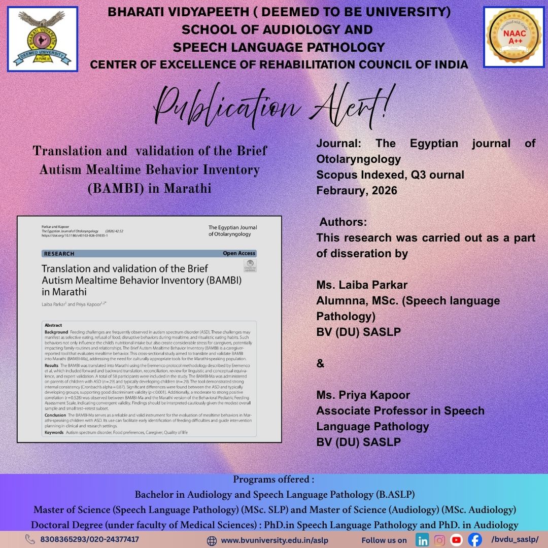 The Egyptian journal of Otolaryngology Scopus Indexed Q3 ournal Febraury 2026