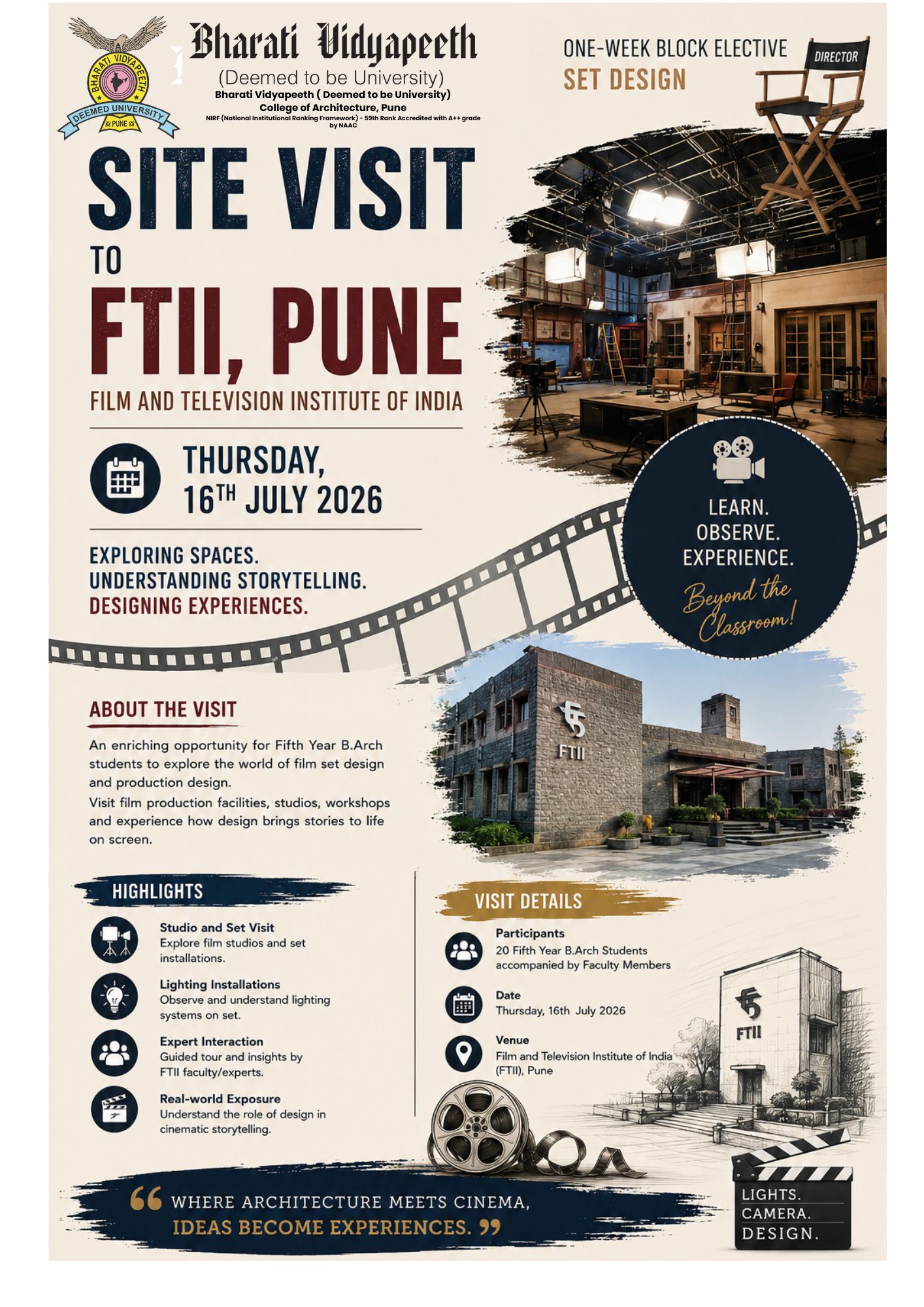 Site Visit to FTI, Pune