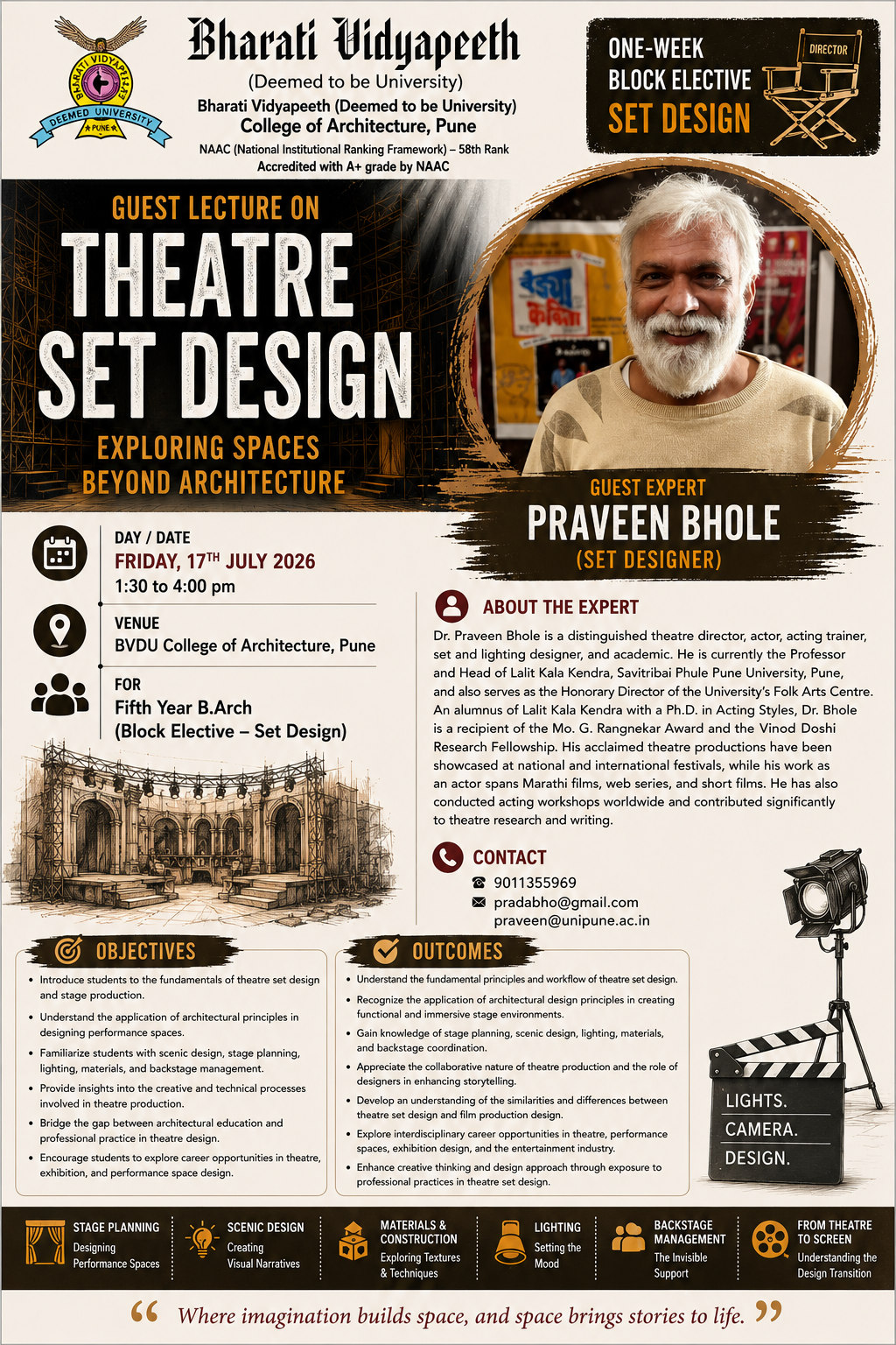 Guest Lecture on Theater Set Design