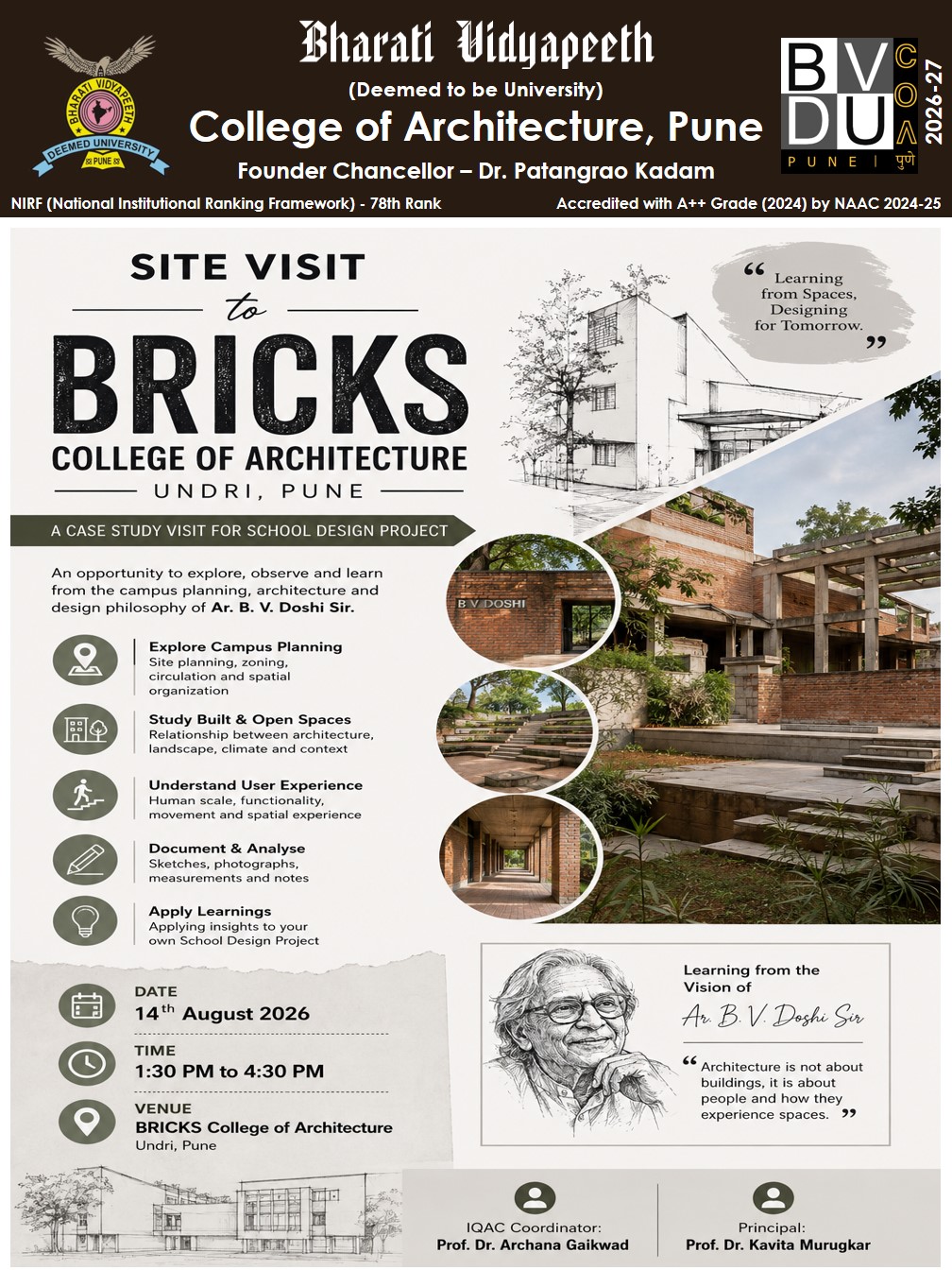 Site Visit to BRICKS COA, Pune