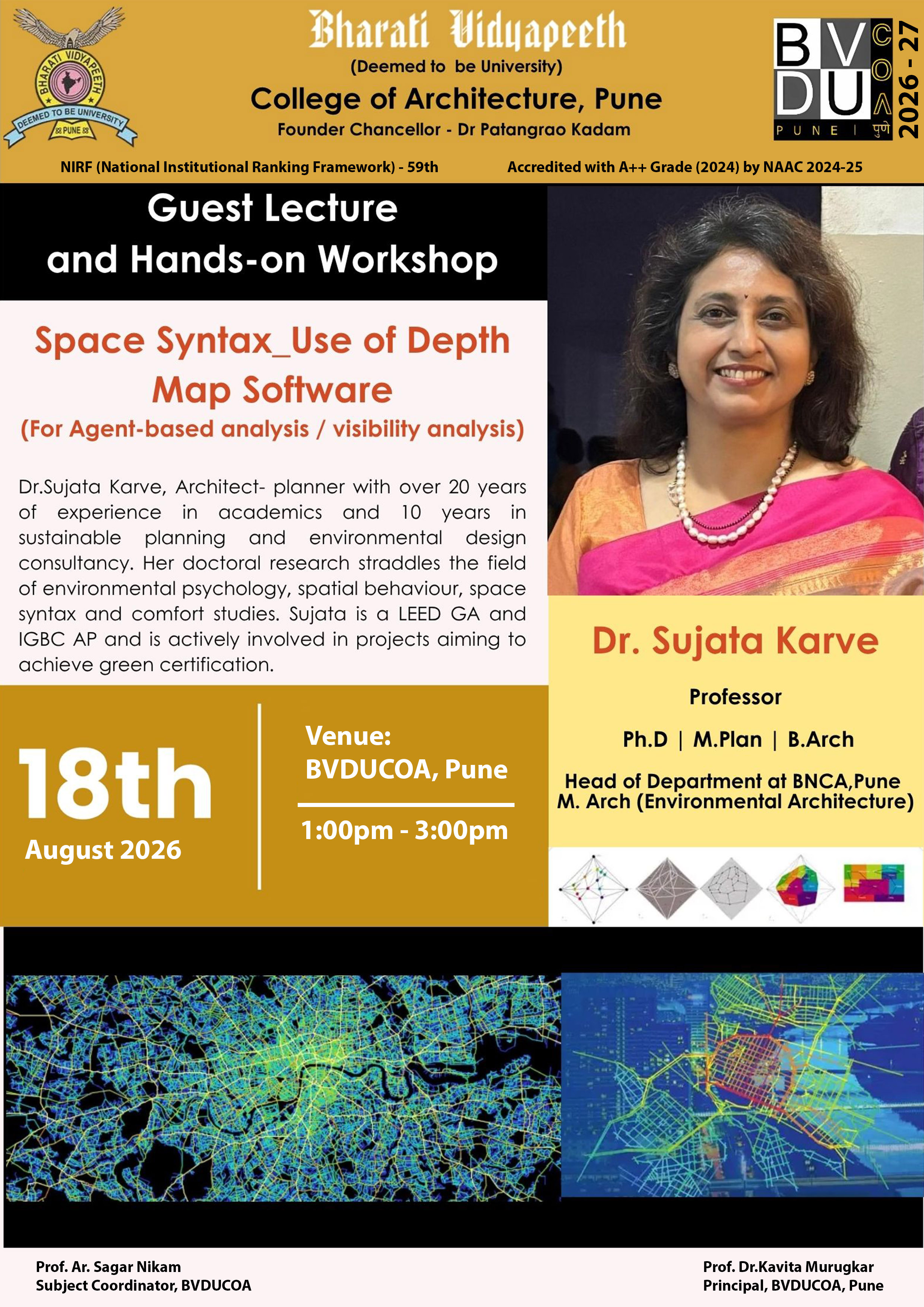 Guest Lecture and Handson Workshop on Space Syntax