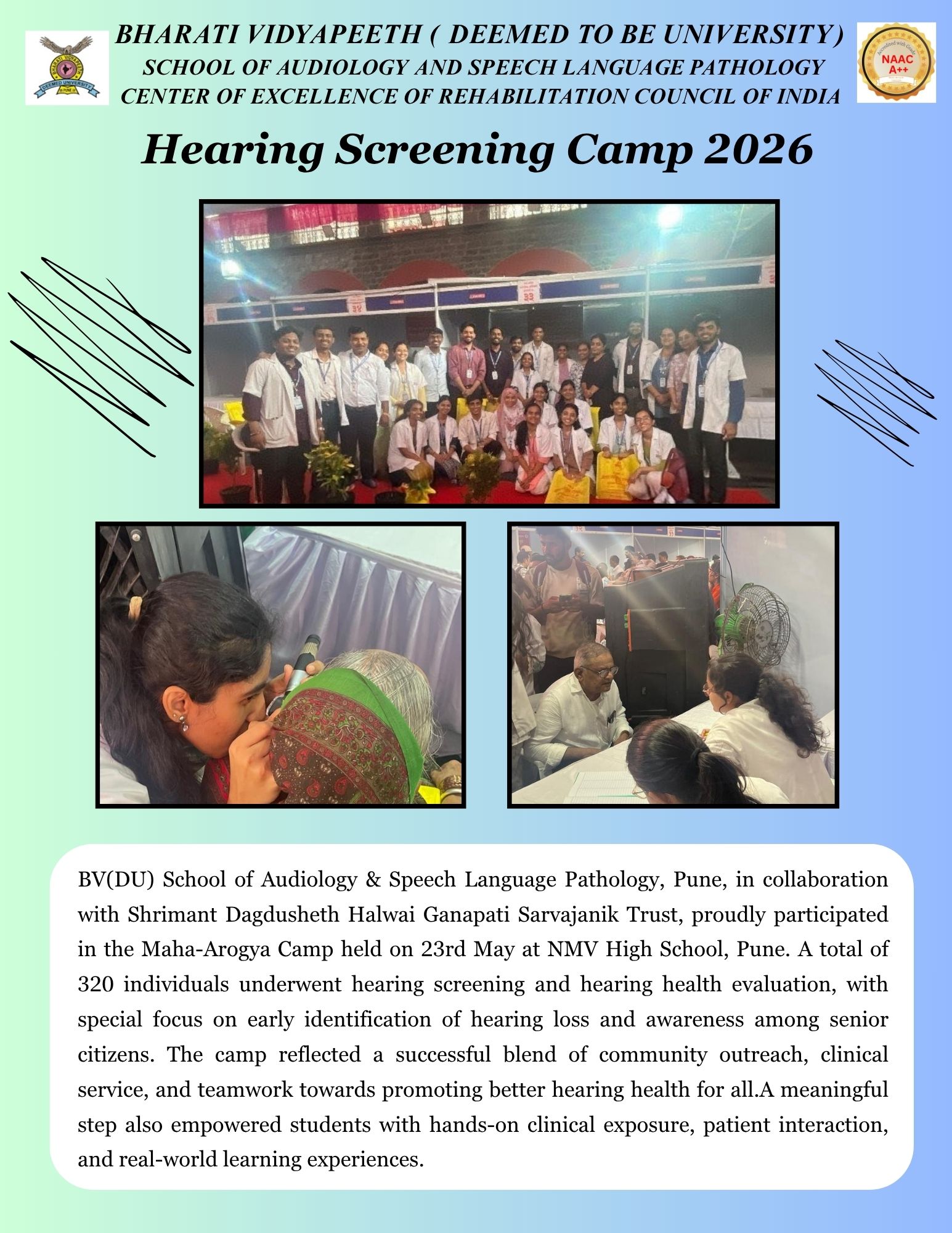 Hearing Screening Camp 2026 