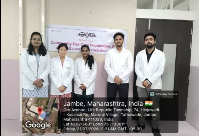 Eye camp at Crimson Anisha School, Hinjewadi, Pune.