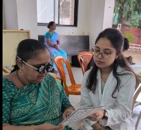 Eye screening camp at Sai Baba Mandir, Janta Vasahat, Pune  