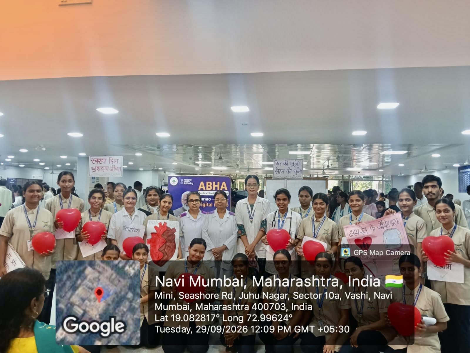 SYGNM students celebrated World Heart Day at NMMC Hospital vashi.
