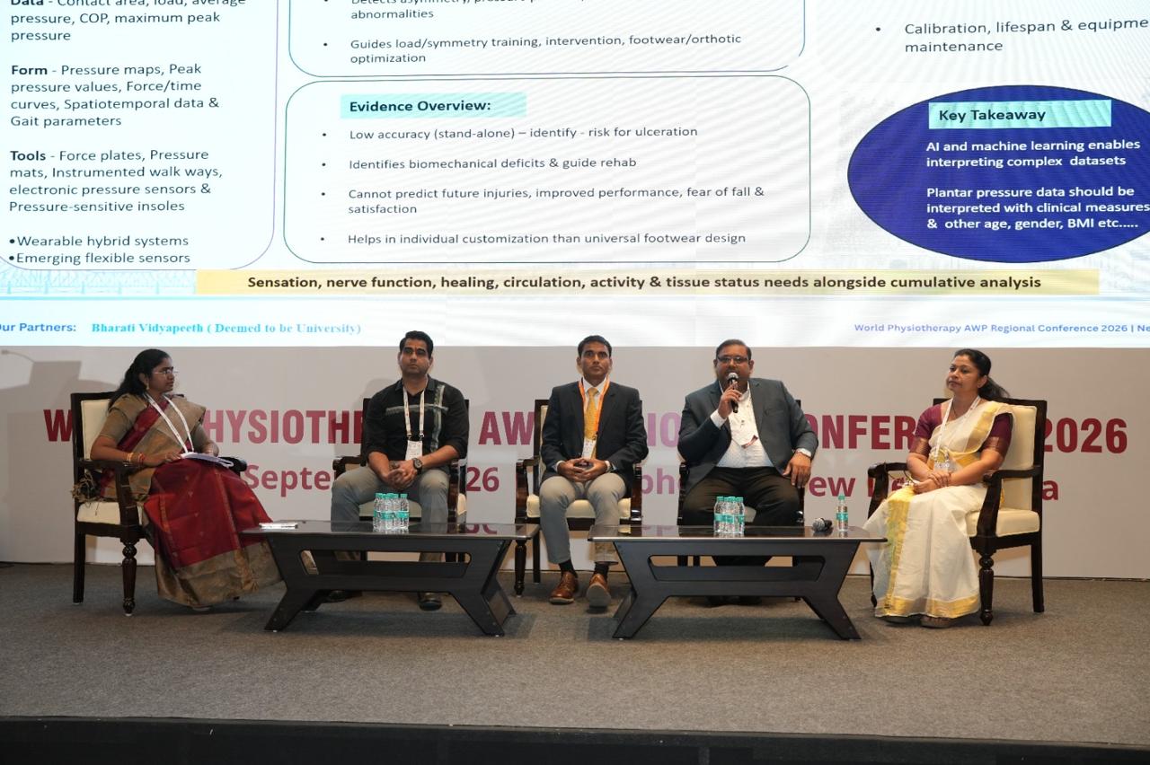 Dr. Sachin Shetti , Panelist- Foot & Ankle Assessment and different approaches,at World physiotherapy AWP regional conference, New delhi.