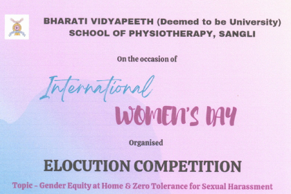Elocution Competition on International womens day