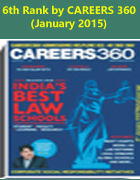 6th Rank by Careers 360 (January-2015)