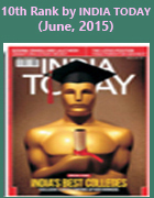 10th Rank by INDIA TODAY (June-2015)
